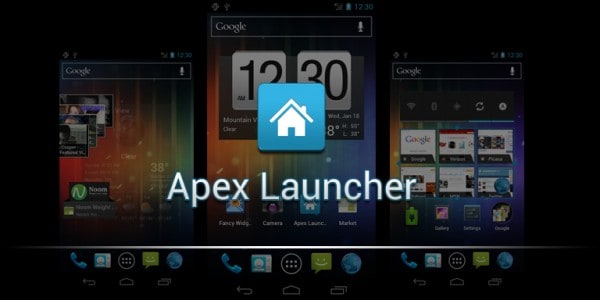 تغيير شكل الهاتف من خلال برنامج Apex Launcher