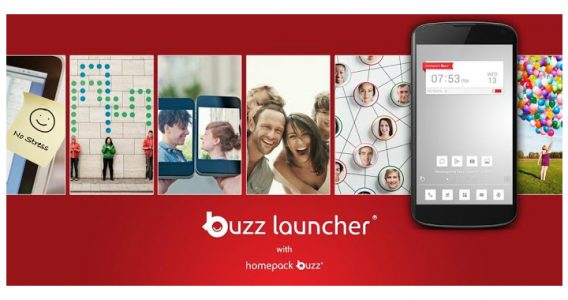 تغيير شكل الهاتف من خلال برنامج Buzz Launcher