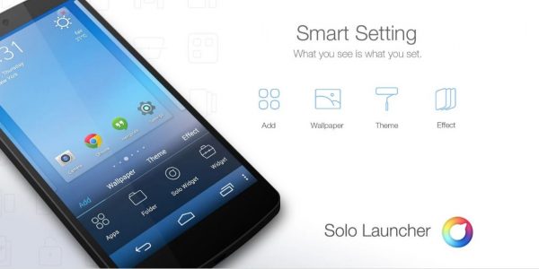 تغيير شكل الهاتف من خلال Solo Launcher