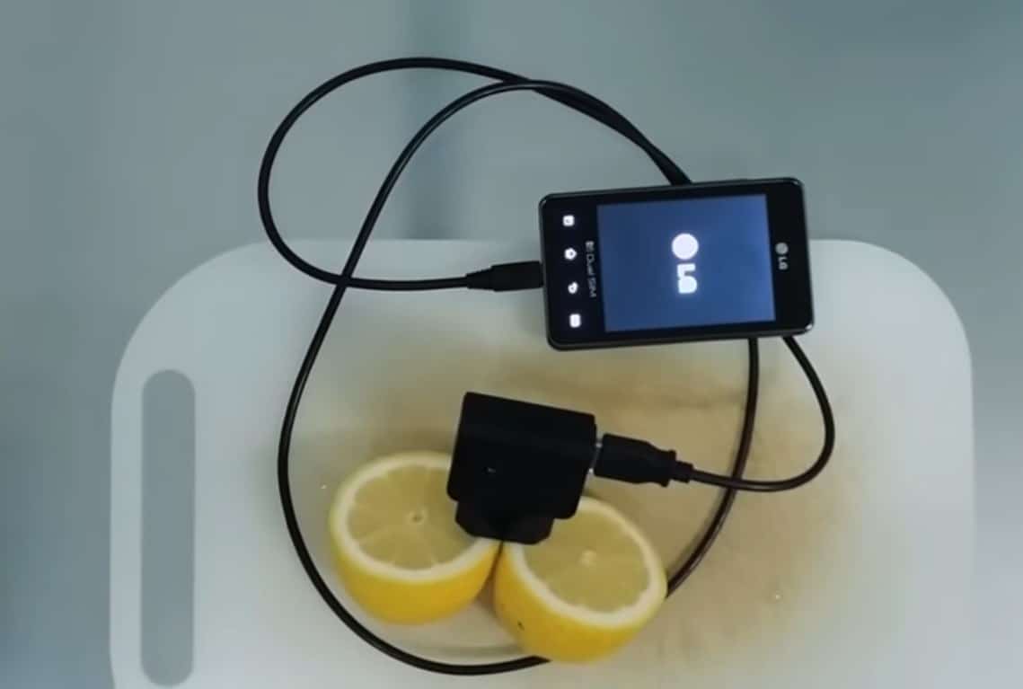 شحن هاتفك عن طريق الليمون