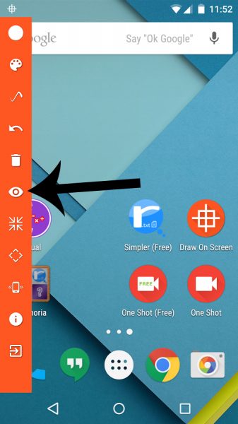 تطبيق الرسم علي الشاشة بدون قلم