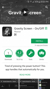 أخر إصدار من تطبيق Gravity Screen
