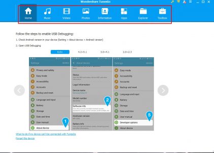 برنامج TunesGo لعمل الرووت