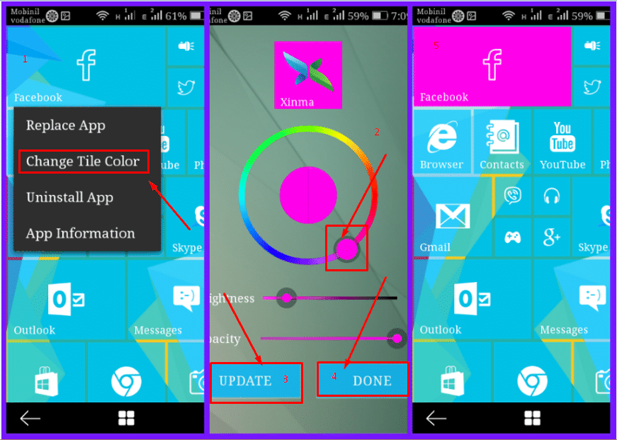 تطبيق Xinma Win 10 Tile Launcher لتغير هاتفك إلى ويندز
