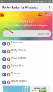 تنزيل Fonts - Letras para Whatsapp