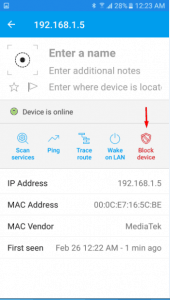 Fing - Network Tools للتحكم في الرواتر
