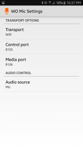 WO Mic لتحويل هاتفك إلي ميكروفون