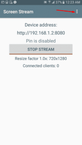 اخر إصدار من Screen Stream over HTTP