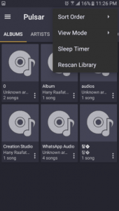 اخر إصدار من Pulsar Music Player