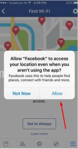 شبكات الواي فاي من ميزة Find Wifi
