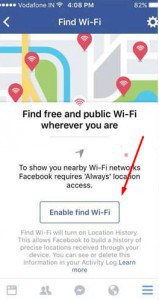 Find Wifi من فيس بوك