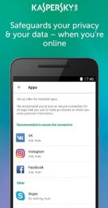 تطبيق Kaspersky VPN service