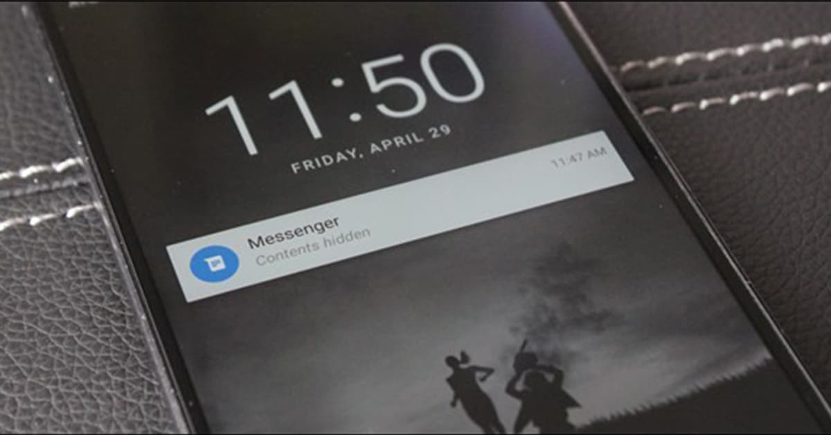 إخفاء محتوى الإشعارات