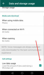 قم منع واتساب من استهلاك البيانات