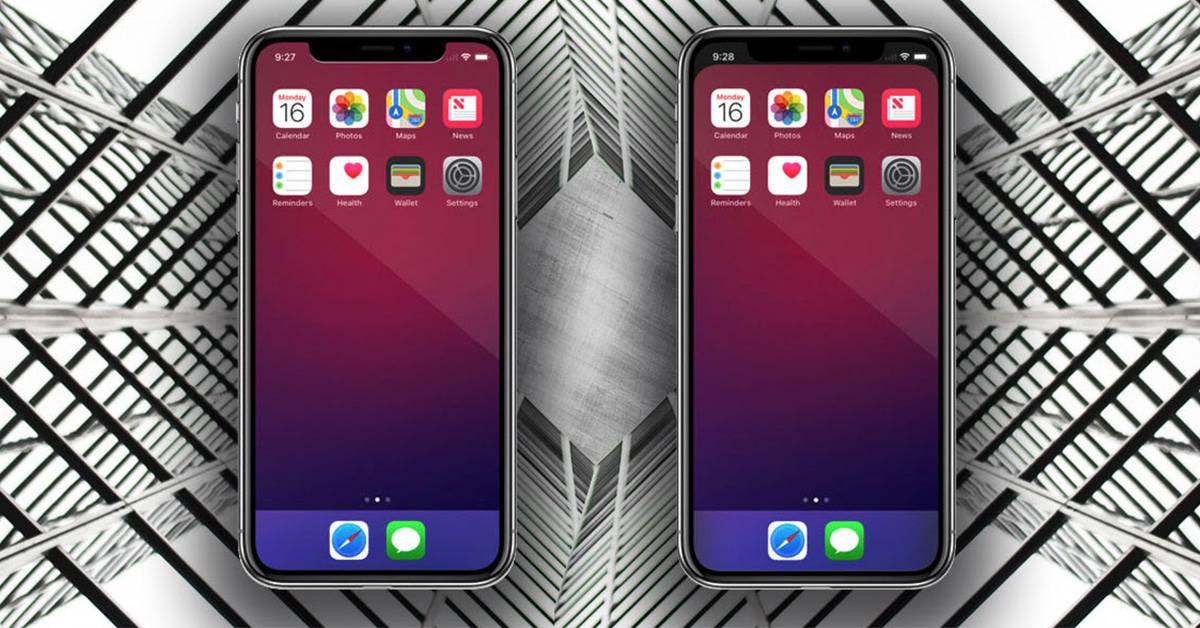 كيفية إخفاء حافه iPhone X