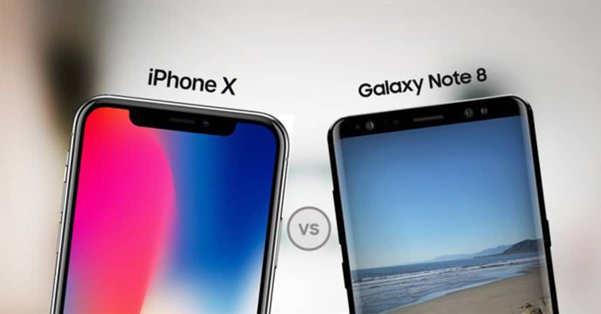  iPhone X و Note 8