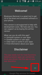 تطبيق Bloatware Remover FREE
