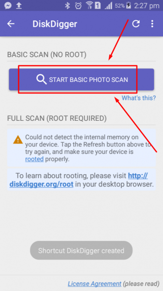 تطبيق DiskDigger photo recovery