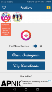 تطبيق Instasave لحفظ الصور