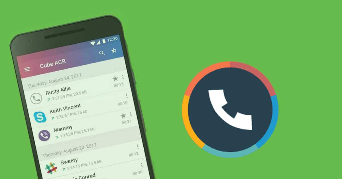 تطبيق cube ACR لتسجيل المكالمات العادية ومكالمات ماسنجر وواتساب