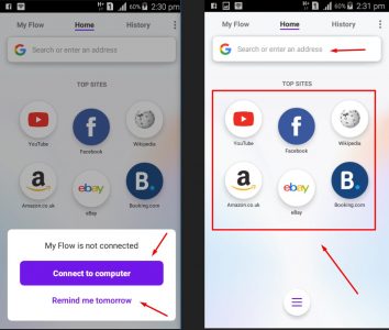 تطبيق Opera Touch