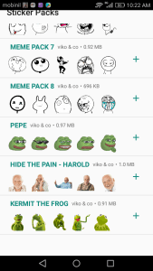 اكثر من 270 ملصق على الواتساب