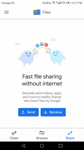 تطبيق مشاركة الملفات من جوجل