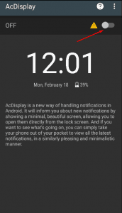 تطبيق AcDisplay