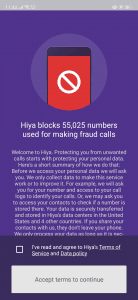 حظر المكالمات المزعجة