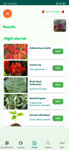 تطبيق لتحديد نوع النباتات