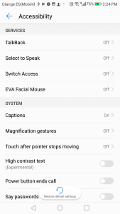 أهم المميزات الموجودة في تطبيق EVA Facial Mouse