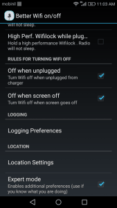التحكم في الاتصال بالواي فاي