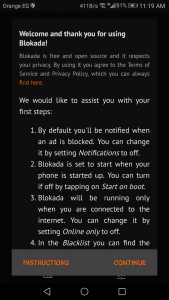 تطبيق حجب الإعلانات 