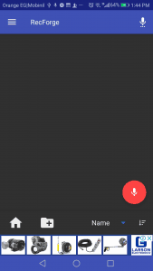 طريقة تسجيل صوت من تطبيق RecForge II