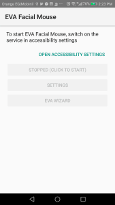 ما هي الإمكانيات اللازمة لتشغيل تطبيق EVA Facial Mouse