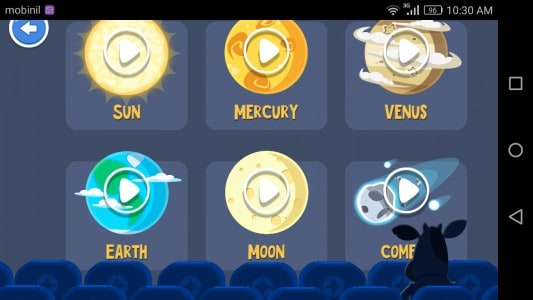 معرفة الكواكب والأبراج لاأطفال