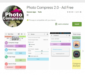 Photo Compress تطبيق