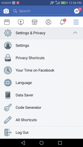 الخروج من فيس بوك ماسنجر