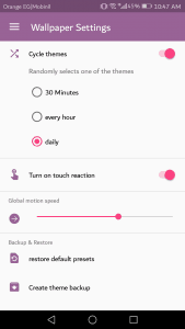 تحميل واستخدام Spirly Live Wallpaper