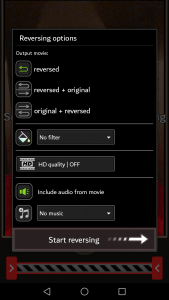 طريقة استخدام Reverse Movie FX