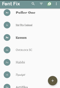 طريقة تغيير الخط من خلال تطبيق HiFont