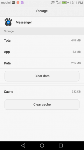 عمل log out للماسنجر
