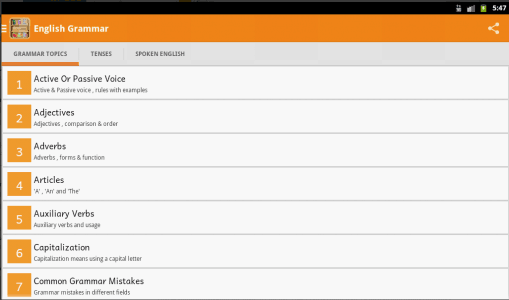 English Grammar Ultimate‏ تطبيقات تعليمية لتعليم قواعد الانجليزي 