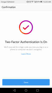 تفعيل ميزة المصادقة الثنائية