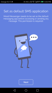 تطبيق الرسائل الإفتراضي