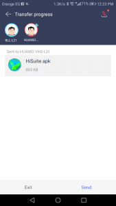 تطبيق لإرسال التطبيقات بين الهواتف الذكية