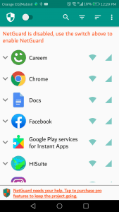 تطبيق NetGuard يقوم بفصل بيانات الإنترنت عن التطبيق الذي تحدده علي هاتفك الاندرويد تطبيق NetGuard يقوم بفصل بيانات الإنترنت عن التطبيق الذي تحدده علي هاتفك الاندرويد