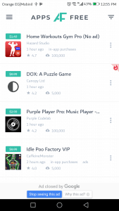 تحميل التطبيقات المدفوعة التي أصبحت مجانية