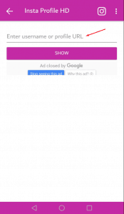 تحميل Insta Profile HD 2019 من جوجل بلاي