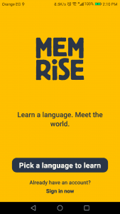 تطبيق تعلم اللغات